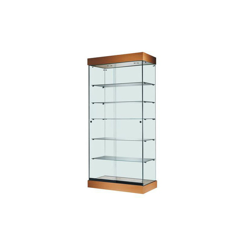 Volglas vitrine Nova 6 met plafond LED verlichting