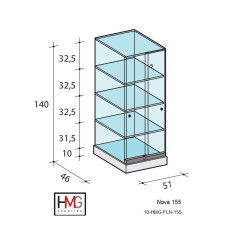 Volglas cabinet vitrine...