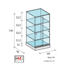 Volglas cabinet vitrine...