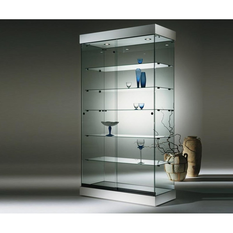 Volglas vitrine Nova 2 met plafond LED verlichting