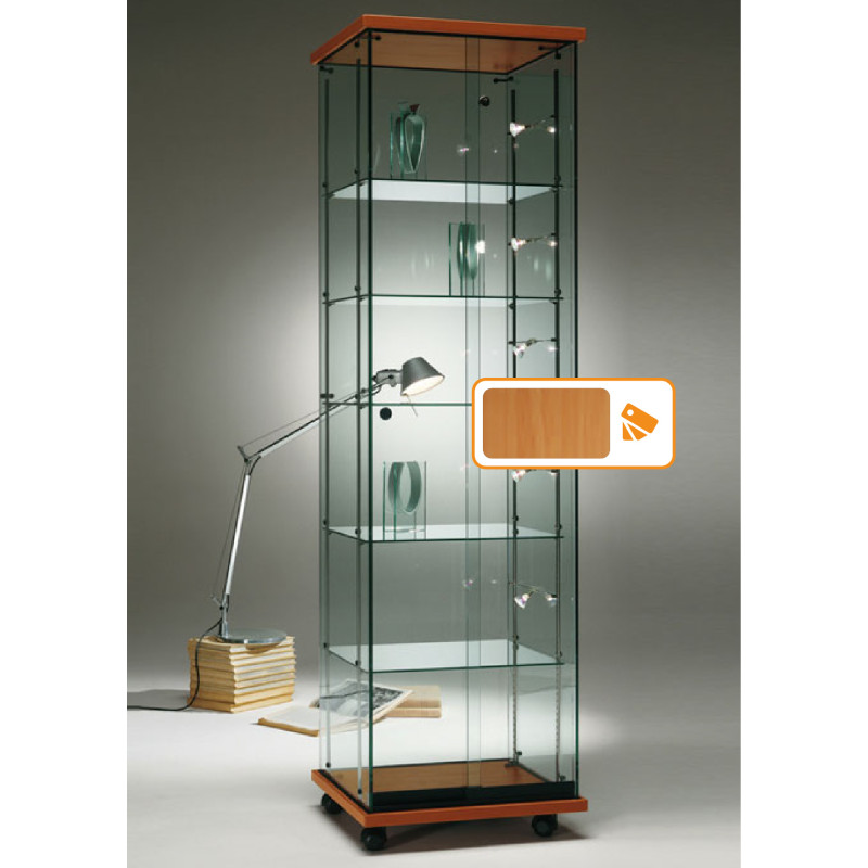 Volglas vitrine Elegance 5 zonder verlichting