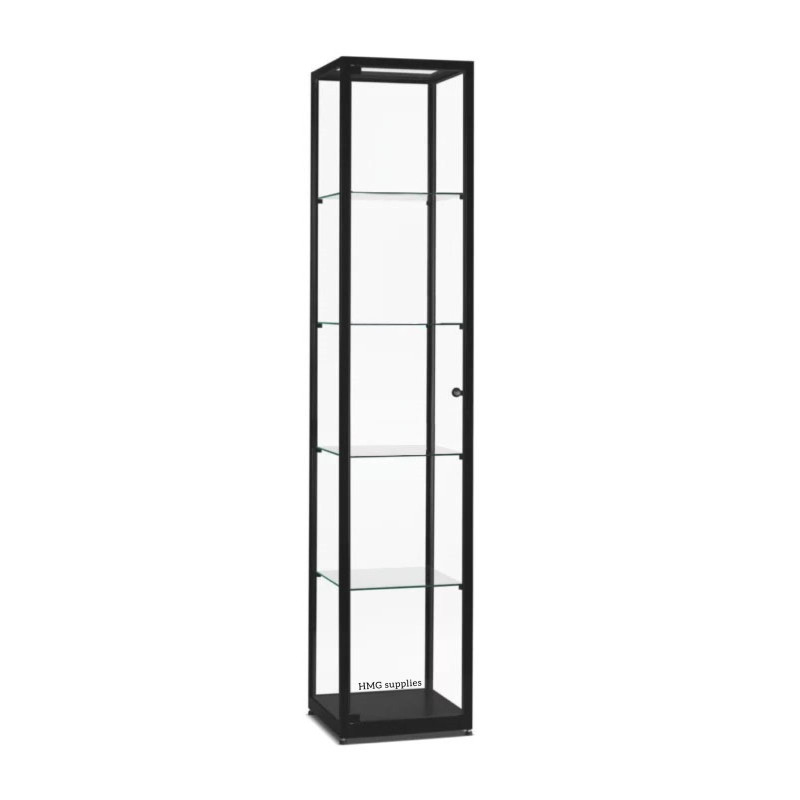 Aluminium Trendline vitrine 400x400x2000 zonder verlichting