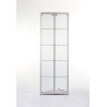 Aluminium Trendline hoekvitrine 500x500x2000 zonder verlichting