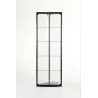 Aluminium Trendline hoekvitrine 500x500x2000 zonder verlichting