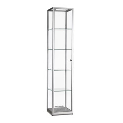 Aluminium Trendline vitrine 500x500x1600 zonder verlichting