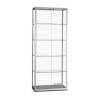 Aluminium Trendline vitrine 800x400x2000 met 2 deuren zonder verlichting