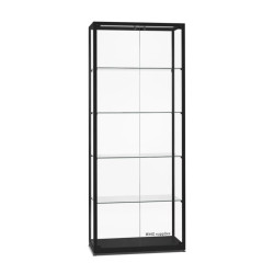 Aluminium Trendline vitrine 800x400x2000 met 2 deuren zonder verlichting