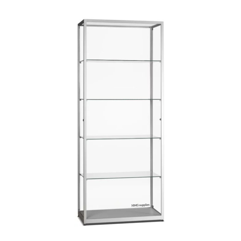 Aluminium Trendline vitrine 800x400x2000 zonder verlichting