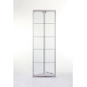 Aluminium Trendline hoekvitrine 500x500x2000 met plafond verlichting