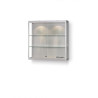 Aluminium Trendline wandvitrine 1000x300x1000 met plafond verlichting