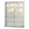 Aluminium Trendline vitrine 2000x400x2000 met plafond verlichting