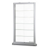 Aluminium Trendline vitrine 1100x150x2000 met plafond verlichting