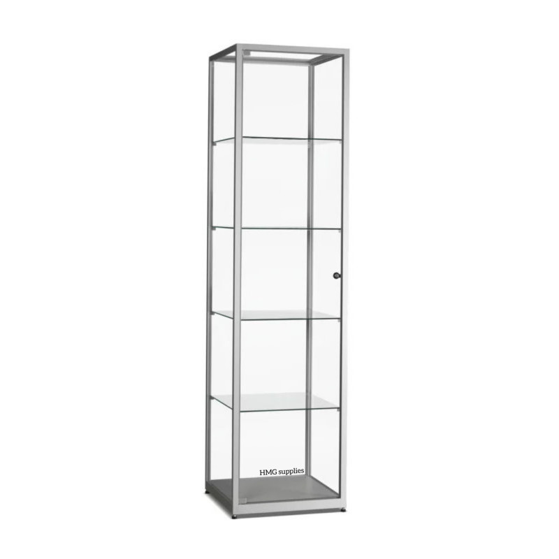 Aluminium Trendline brandwerende vitrine 500x500x2000 zonder verlichting