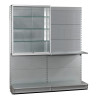 Aluminium Trendline inhangvitrine Tegometall 1250x370x1280