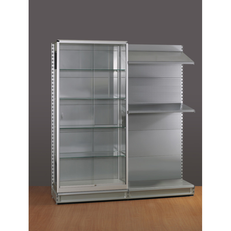 Aluminium Trendline inhangvitrine Tegometall 1000x470x2080