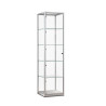 Aluminium vitrine Highlight 500x500x2000 met rail verlichting