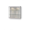 Aluminium wandvitrine Highlight 1000x300x1000 met rail verlichting