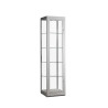 Aluminium vitrine Presentation 400x400x2000 zonder verlichting