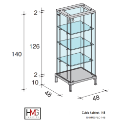 Volglas cabinet vitrine...