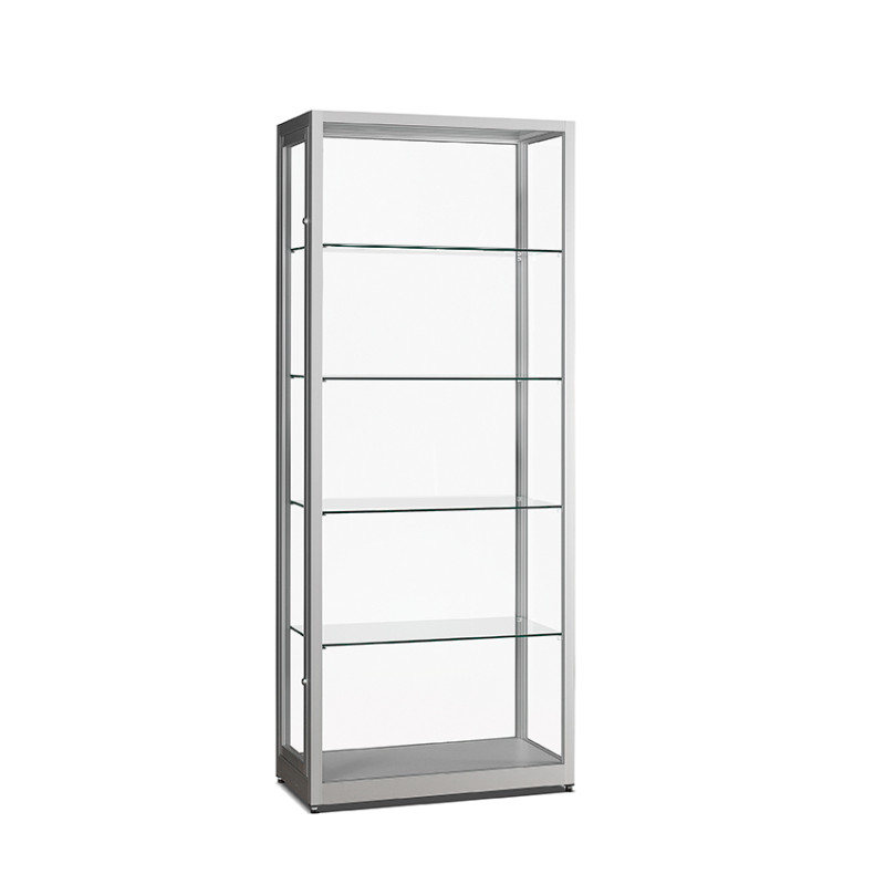 Aluminium vitrine Presentation 800x400x2000 zonder verlichting