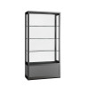 Aluminium vitrine Presentation 1000x400x2000 met onderkast zonder verlichting