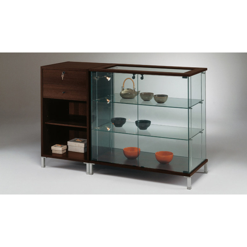 Volglas toonbank vitrine Cubic 141T zonder verlichting