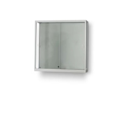 Aluminium wandvitrine...