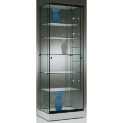 Volglas vitrine Nova 3 met rail LED verlichting