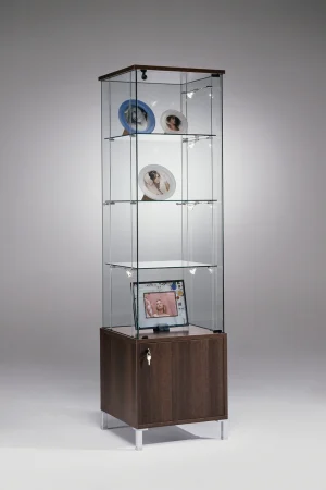 Volglas vitrine met onderkast Cubic 48K
