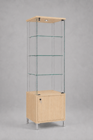 Volglas vitrine met onderkast Cubic 48K