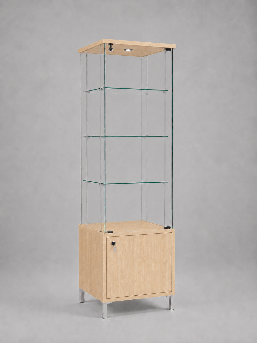 Volglas vitrine met onderkast Cubic 48K