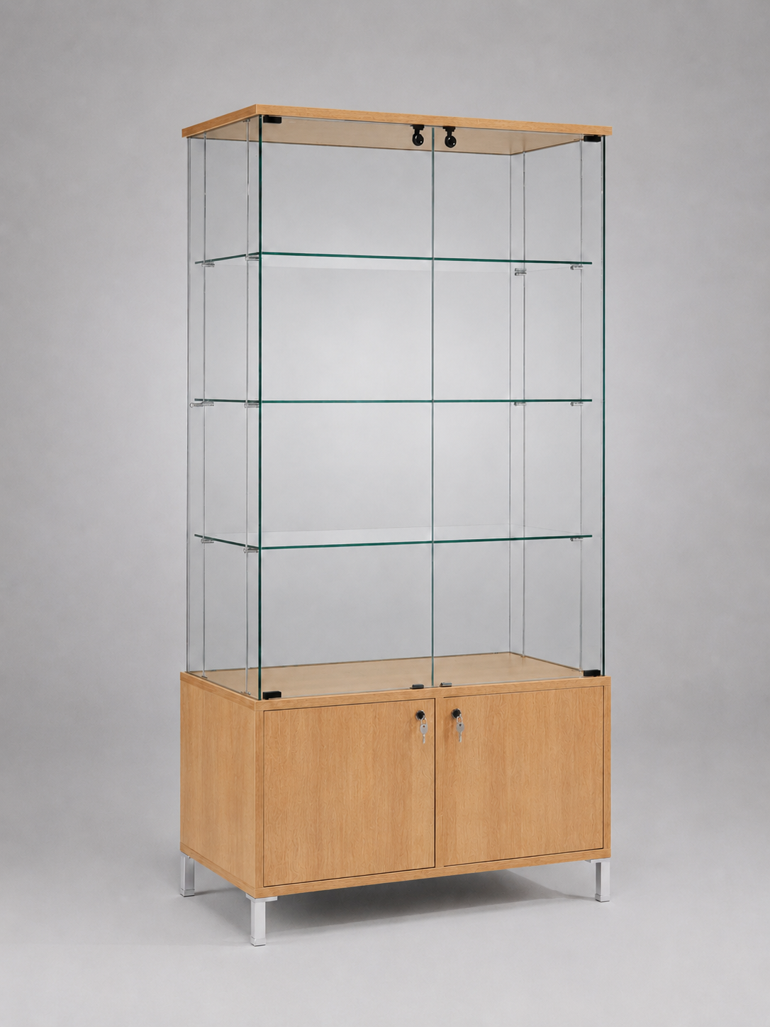Volglas vitrine met onderkast Cubic 92K