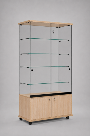Volglas vitrine met draaideur-onderkast Elegance 6DK