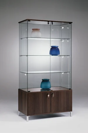 Volglas vitrine met onderkast 92K