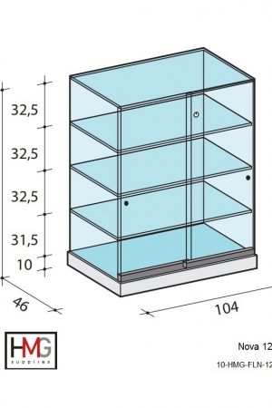 Volglas cabinet vitrine Nova 125