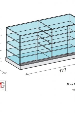 Volglas toonbankvitrine 149T