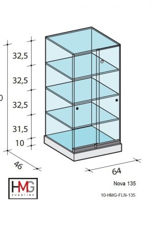 Volglas cabinet vitrine Nova 135