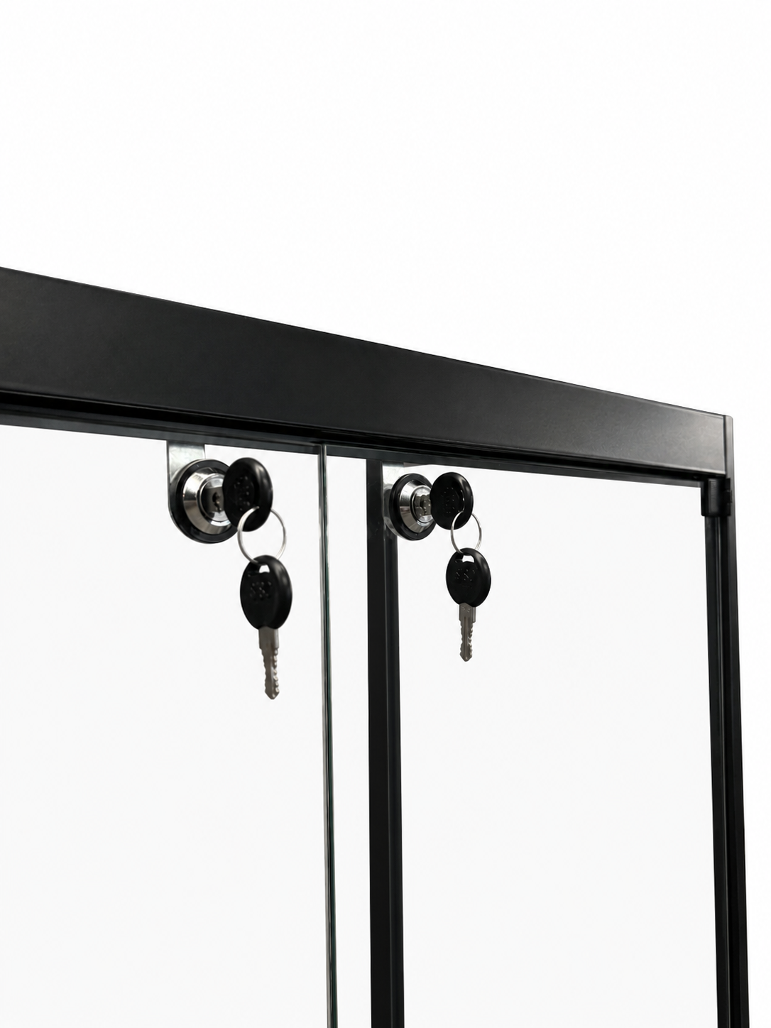 Aluminium vitrine dubbele deur Essential 800D2 - Afbeelding 2