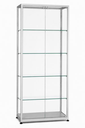 Aluminium vitrine dubbele deur Essential 800D2