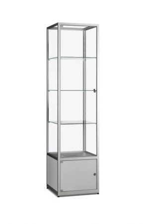 Aluminium vitrine met onderkast Essential 500K