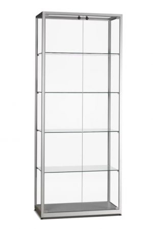 Aluminium vitrine dubbele deur Essential 800D2