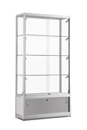 Aluminium vitrine met onderkast Highlight 1000K