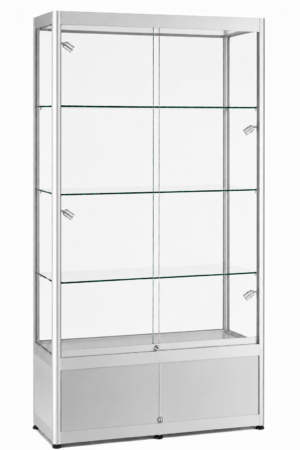 Aluminium vitrine met onderkast Highlight 1000K