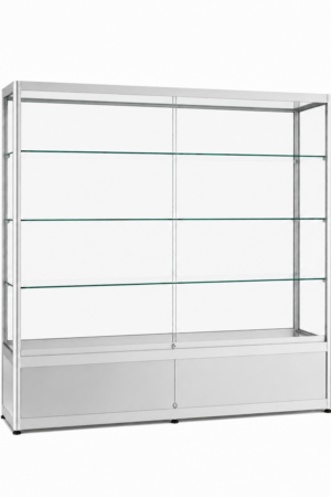 Aluminium vitrine met onderkast Essential 1500K