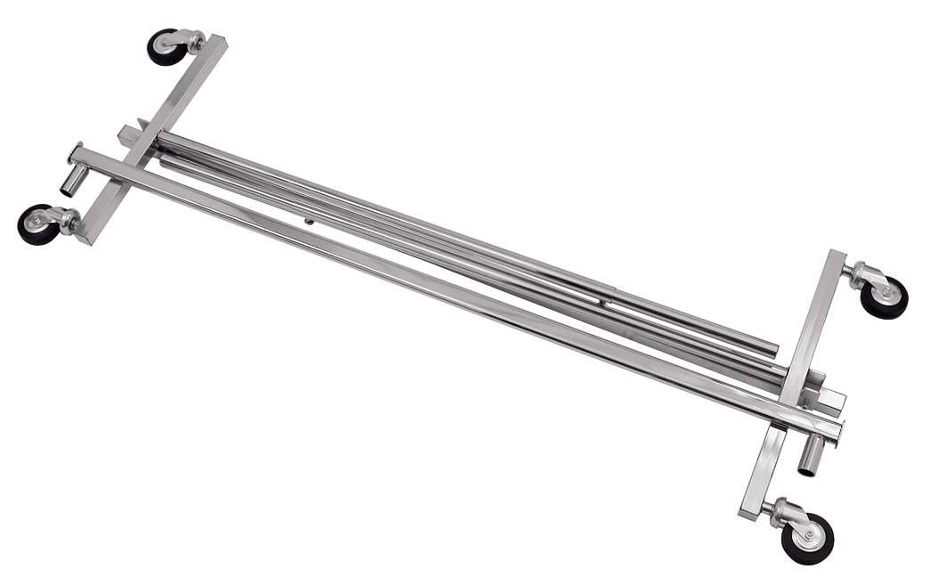 Inklapbaar en verstelbaar kledingrek 02056C-RGF – Chroom - Afbeelding 2
