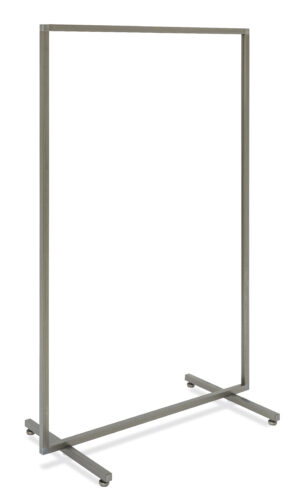 Vrijstaand kledingrek 99cm 08603Y – Mat transparant
