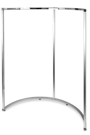 Halfrond kledingrek Ø 108776C - Chroom