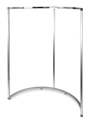 Halfrond kledingrek Ø 108776C - Chroom