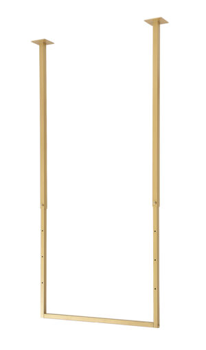 U-vormig plafondkledingrek 08921H – 100 cm – Goud