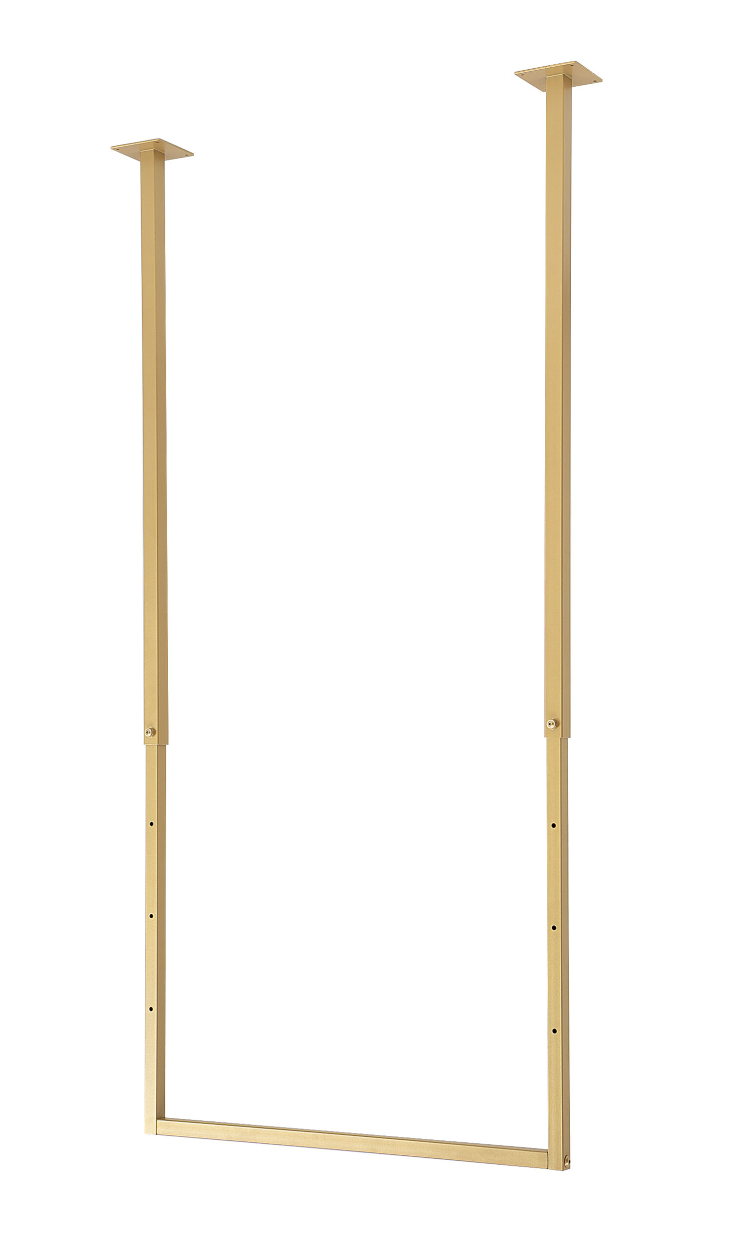 U-vormig plafondkledingrek 08921H – 100 cm – Goud